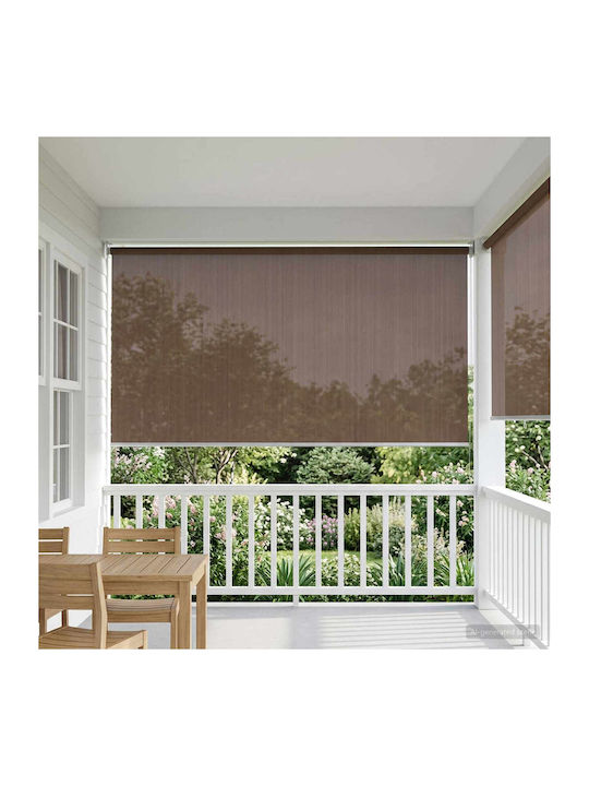 vidaXL Rollos Partieller Blackout Braune P120xH140cm 42036145