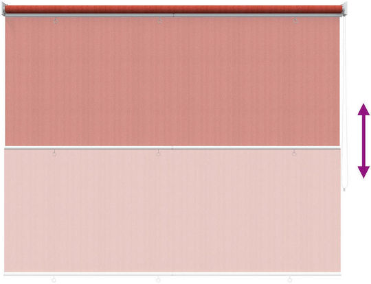 vidaXL Roller Blinds Partial Blackout Orange W160xH140cm 42035991
