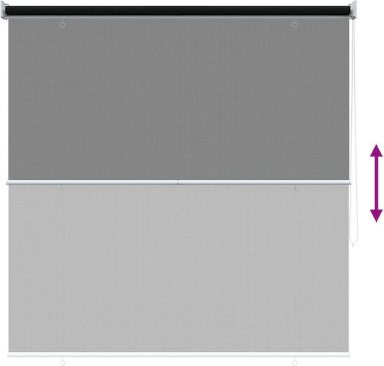 vidaXL Roller Blinds Partial Blackout Black W140xH140cm 42036068