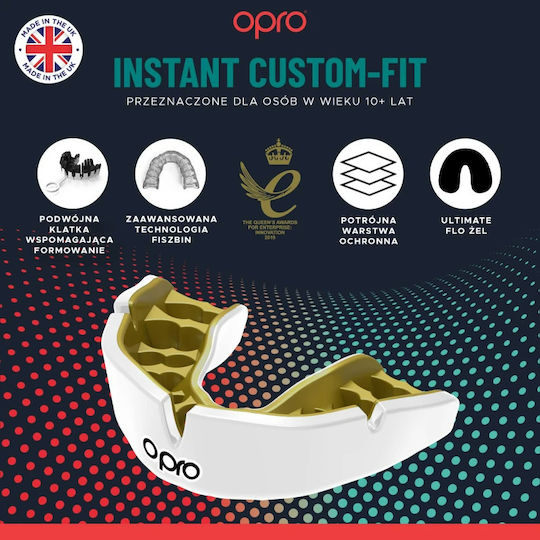 Μασέλα Opro Eyes Instant Custom Fit V2 Black Red Gold