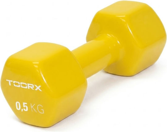 Toorx Neoprene Hexagon Vinyl Dumbbell 1 x 0.5kg