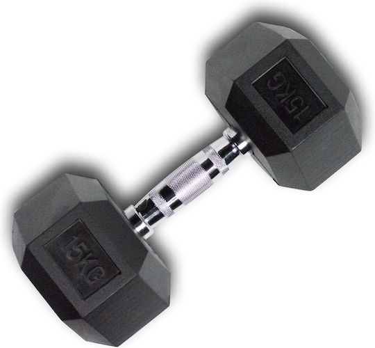 MDS 026 Βαράκι Εξάγωνο Λαστιχένιο 1 x 15kg