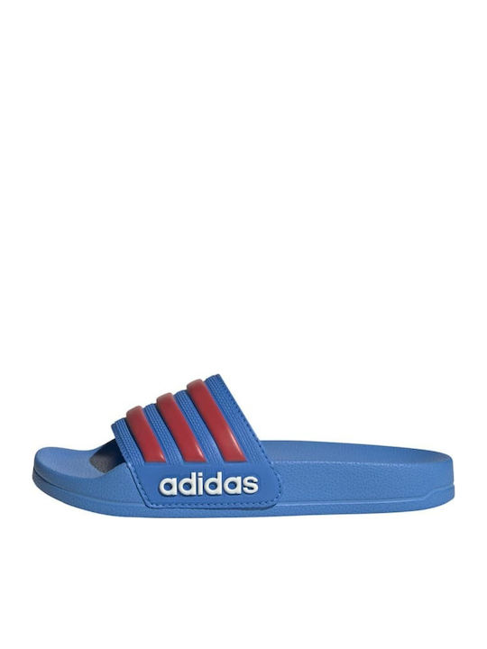 Kids' Flip Flops Slides Blue Adilette Shower