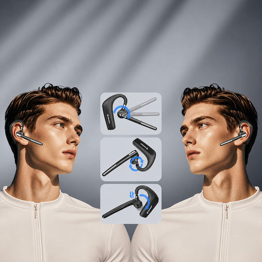 Techsuit PowerTalks (G6) In-ear Bluetooth Handsfree Headset Black