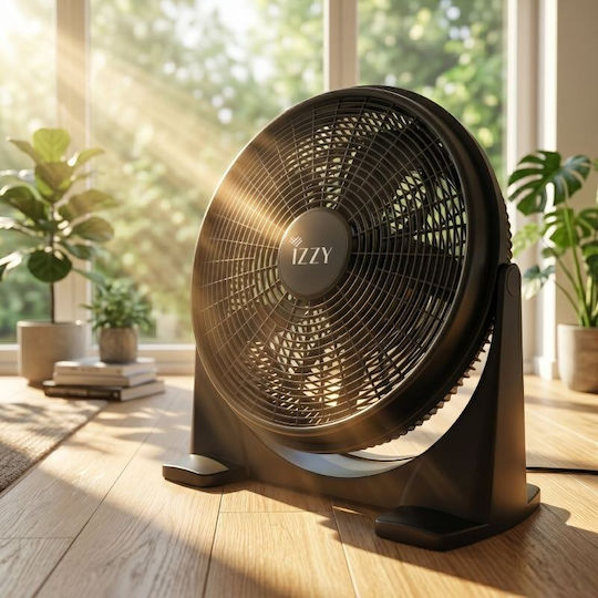 Izzy IZ-9034 Box Fan 100W Διαμέτρου 50cm Μαύρο