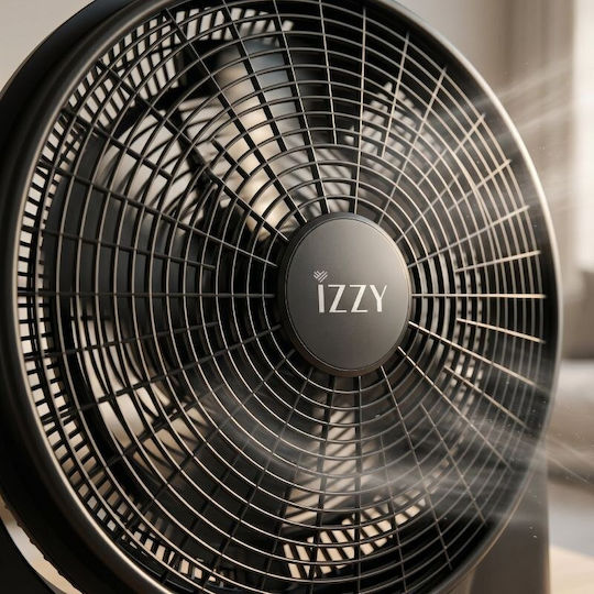Izzy IZ-9034 Box Fan 100W Διαμέτρου 50cm Μαύρο