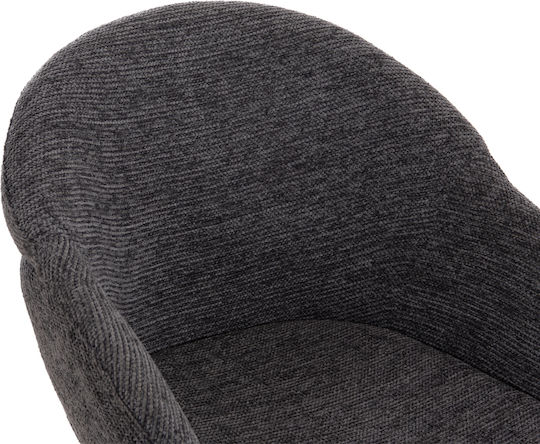 Drenny Dining Armchairs with Fabric Upholstery Grey 2pcs 62x63x85cm