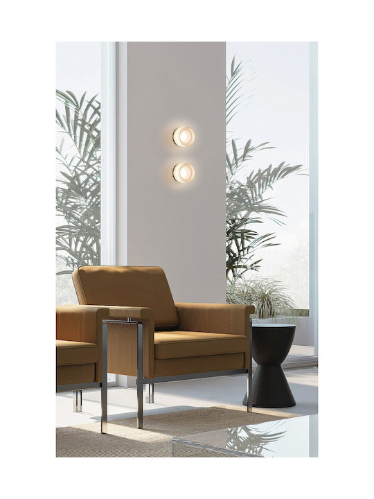 VK Lighting Φωτιστικό Τοίχου με Ενσωματωμένο LED και Θερμό Λευκό Φως Μελί