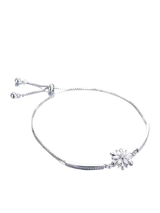 Trusky Γυναικείο Βραχιόλι από Ασήμι με Ζιργκόν 24cm