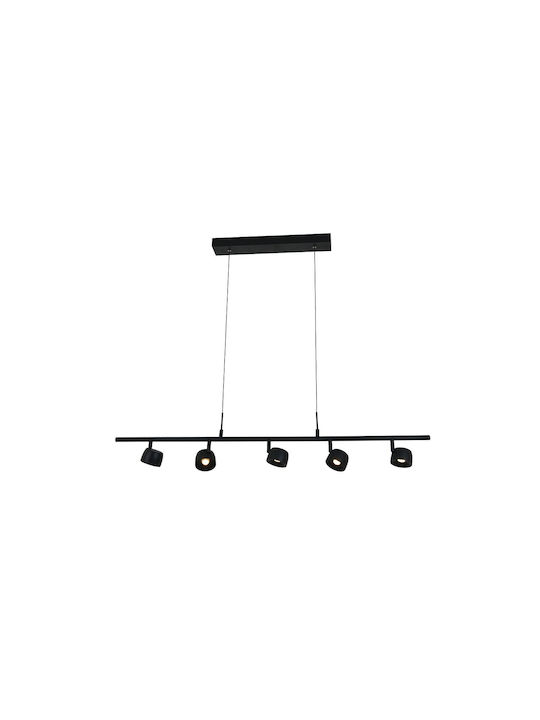 Lumini Suspendate Negru LED Cu Lumină Alb Cald