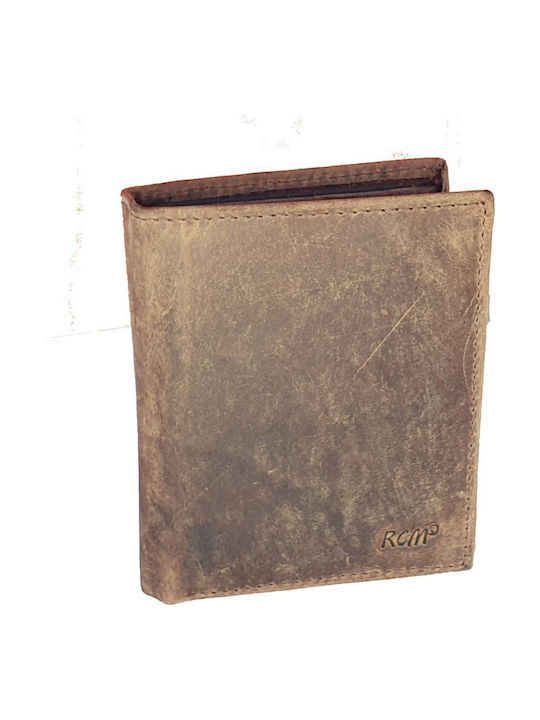 Leather Men's Wallet with RFID Brown
