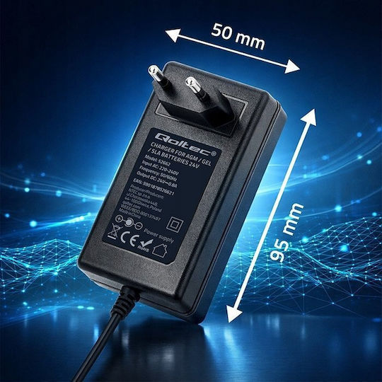 Qoltec Universal Τροφοδοτικό 24V με Ισχύ 19.2W