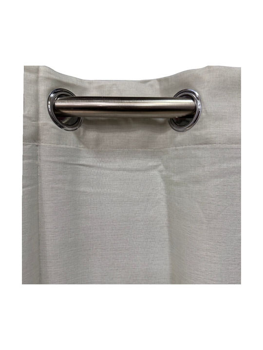 To megalo pazari Curtain With Light Gray Grommets 270x280cm