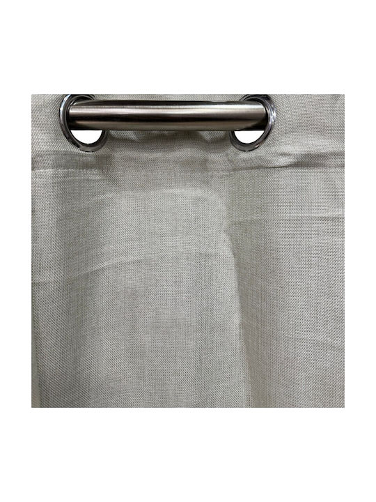 To megalo pazari Curtain With Grommets Light Beige 270x280cm