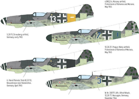 Eduard Plastikmodelle 1:72 Kurfarst Bf 109k-4 Dual Combo Limitierte Edition