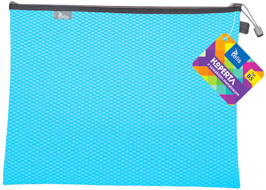 Envelope Metal Zipper B5 Blue