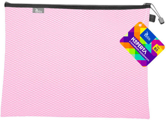 Envelope Metal Zipper B5 Pink