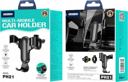 Jellico Suport Auto pentru Telefon cu Cârlige Reglabile Negru