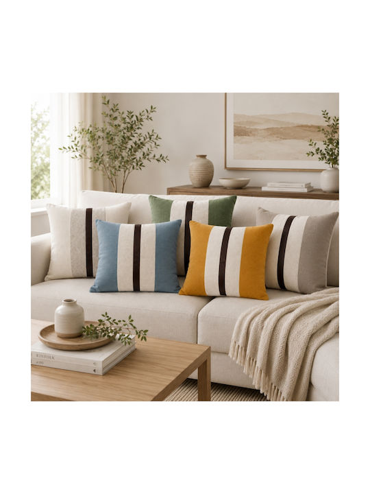 My Home Luxury Decorative Pillow Case Blue 45x45cm