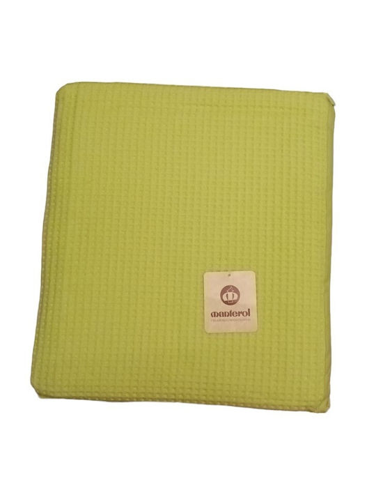 Manterol Casa Malta Pique Single Blanket 160x240cm Blue Roi