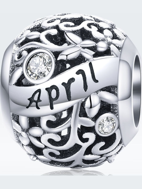 Trusky Charm with Stones from Silver with Zircon Trusky Charm with Stones from Silver with Zircon