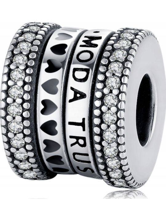 Trusky Charm din Argint cu Zircon