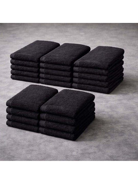 SteweHome SteweHome Gesichtstuch 50x90cm Schwarze 20 Stück