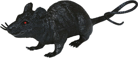 Decoration Black Artificial Rat Halloween 18cm