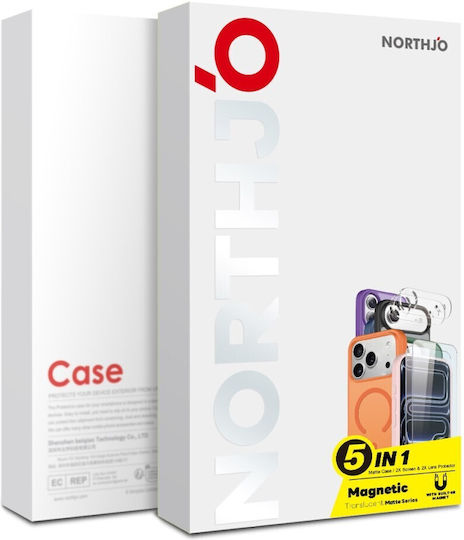 Northjo 5 in 1 Protection Set 360 Full Cover Plastic Black iPhone 17