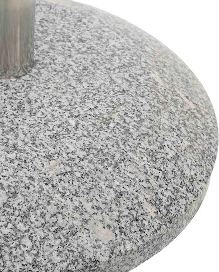 vidaXL Klappbarer Schirmständer Metallisch mit Rädern Granit 44,5x44,5x4cm