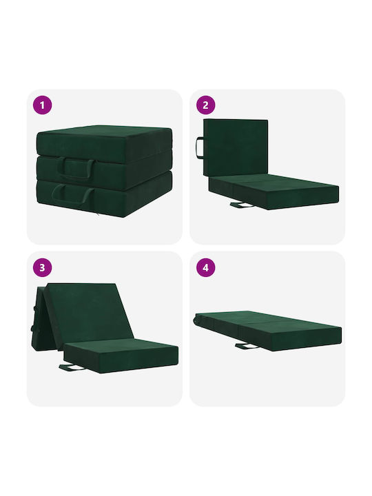 Multifunctional Bean Bag Sofa Dark Green 90x63x45cm