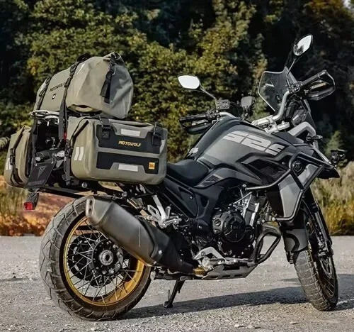 Motowolf Mdl0720 Motorcycle Saddle Bags Set 60l in Black Colour