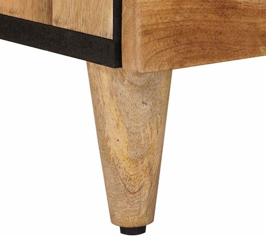 vidaXL Kommode Schlafzimmer Holzschatten Natürlich 120x33x75cm