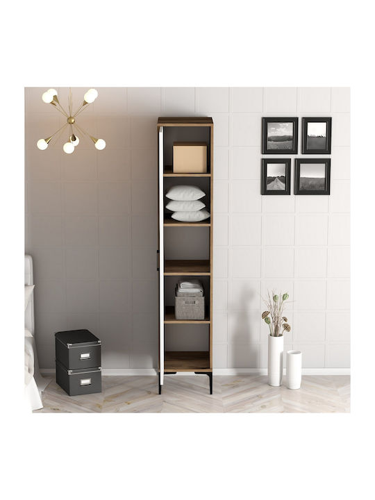 Solano Dulap Monofila Nuc/Alb 47.5x40x201.4cm