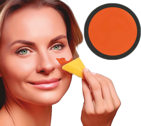 Orange Gesichtsbemalung Make-up Farbe
