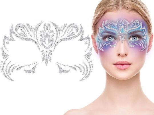 Glitzeraufkleber Gesicht Dekoration Fantasie