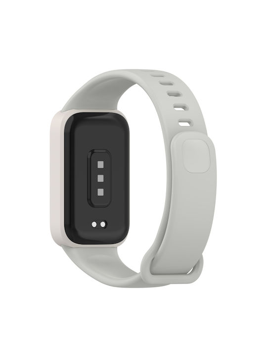 Strap Xiaomi Redmi Band 3 Smart Band 9 Active Silicone Starlight Grey Strap Xiaomi Redmi Band 3 Smart Band 9 Active Silicone Starlight Grey