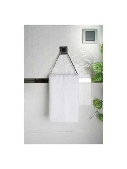 SteweHome Wall Mounted Bathroom Accessory Set Metal White 4 Pieces