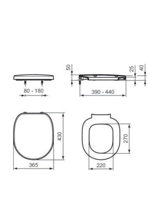 Ideal Standard Konzept Boden-WC Weiß