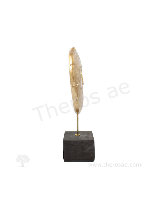 Agamemnon Mask Ceramic 25.2cm Gold