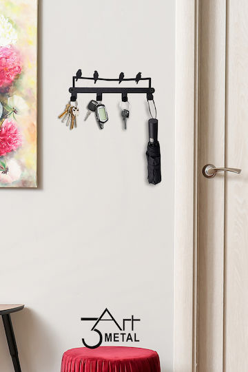 SteweHome Wand-Schlüsselanhänger Metallisch