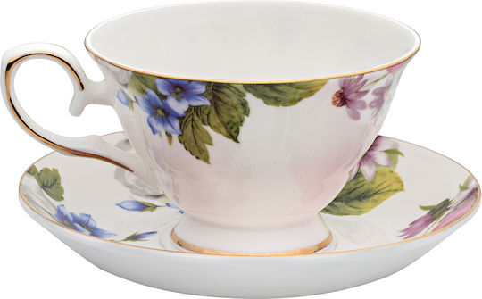 Beauty Home Art 7711 Сет Чаен От Порцелан Златист 13 Броя