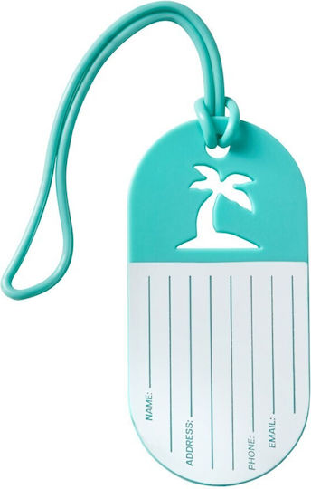 American Tourister Luggage Label Light Blue