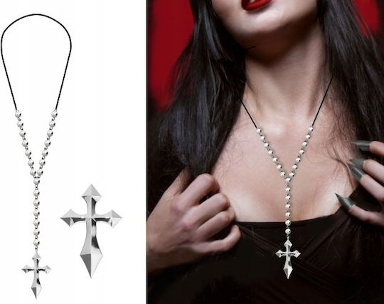 Carnival Necklace Silver for Halloween