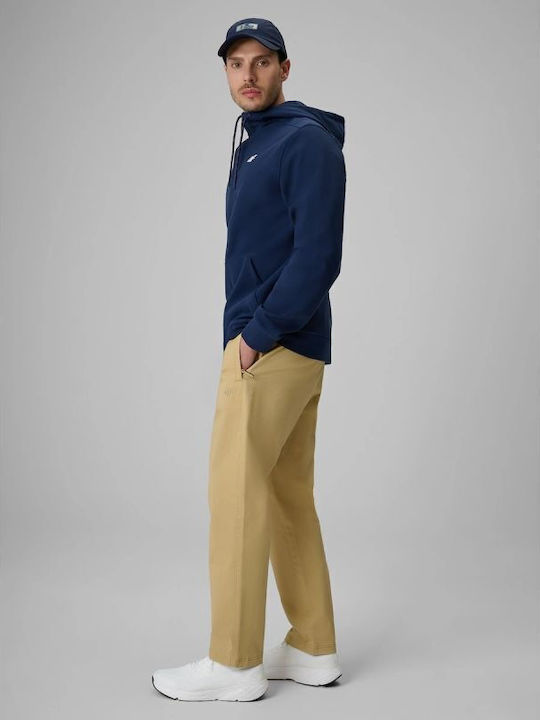 Brown Elastic Overalls in Regular Fit