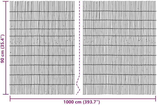 vidaXL Каламите с Цели Тръстики 90x1000см