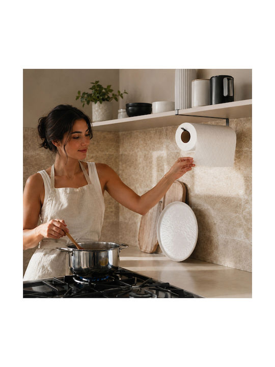 Femmit Metallic Hanging Paper Towel Holder Black 25×6 Cm