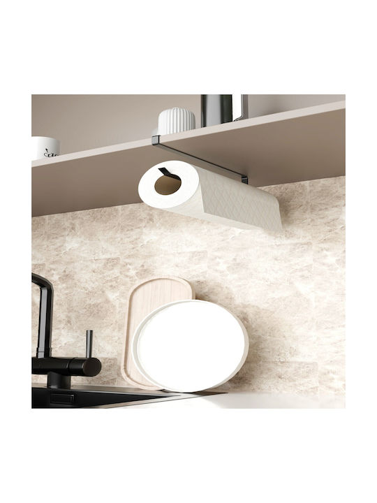 Femmit Metallic Hanging Paper Towel Holder Black 25×6 Cm