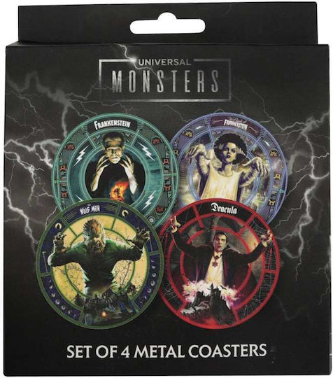 FaNaTtik Universal Monsters Wooden Coasters 4 Pieces