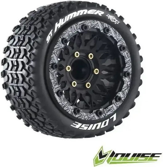 Louise Rc St-Hummer Mft Anvelope Moi Negre Jante Beadlock 2.8 1/10 Stadium Truck 56869